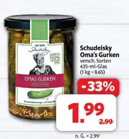 Markant Schudeisky oma's gurken Angebot