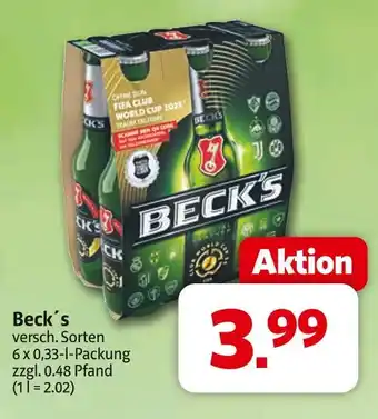 Markant Beck's versch. sorten Angebot