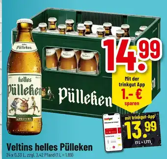 trinkgut Veltins helles pülleken Angebot