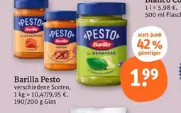 tegut Barilla pesto calabrese Angebot