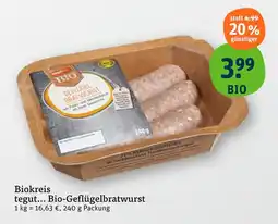 tegut Tegut... bio-geflügelbratwurst Angebot