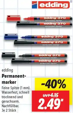 Lidl edding Permanentmarker Angebot