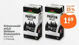 tegut Schwarzwaldmilch haltbare proteinmilch Angebot