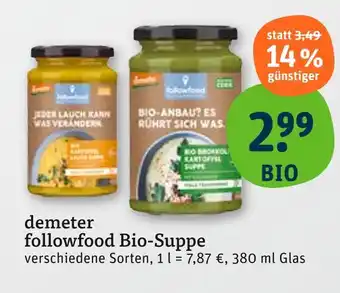 tegut Demeter followfood bio-suppe Angebot