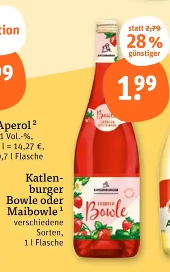 tegut Katlenburger bowle oder maibowle Angebot