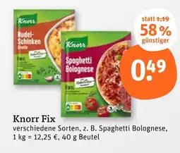 tegut Knorr nudel-schinken gratin Angebot