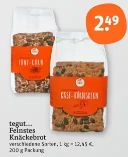 tegut Tegut... feinstes knäckebrot Angebot