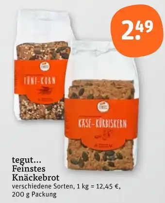 tegut Tegut... feinstes knäckebrot Angebot