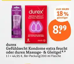 tegut Durex gefühlslecht kondome extra feucht Angebot