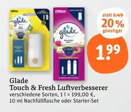 tegut Glade touch & fresh luftverbesserer Angebot