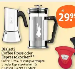 tegut Bialetti coffee press Angebot