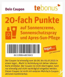 tegut Tegut sonnencreme Angebot