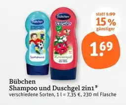 tegut Bübchen shampoo und duschgel 2in1 Angebot