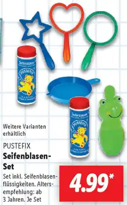 Lidl PUSTEFIX Seifenblasen Set Angebot