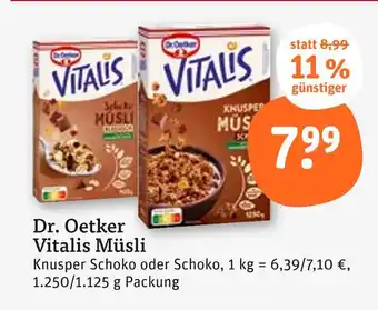 tegut Dr. oetker vitalis müsli knusper schoko Angebot