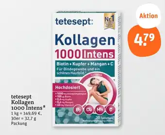 tegut Tetesept kollagen 1000 intens Angebot