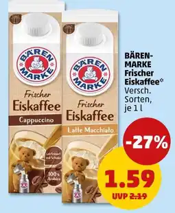 PENNY Bärenmarke frischer eiskaffee cappuccino Angebot