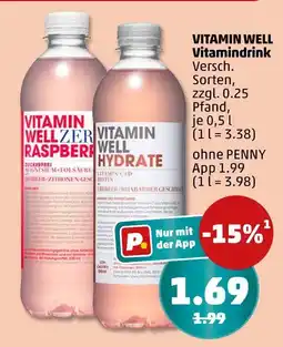 PENNY Vitamin well zer raspberry Angebot