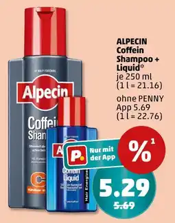 PENNY Alpecin coffein shampoo + liquid Angebot