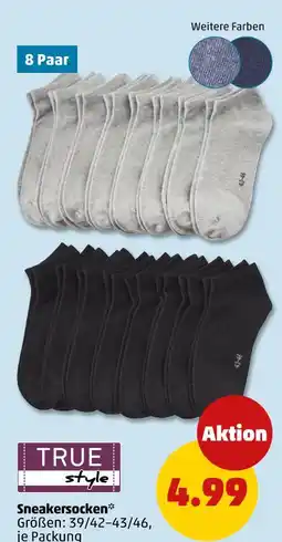 PENNY True style sneakersocken Angebot
