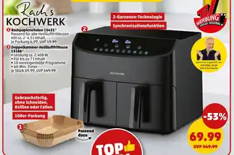 PENNY Kochwerk doppelkammer-heißluftfritteuse Angebot