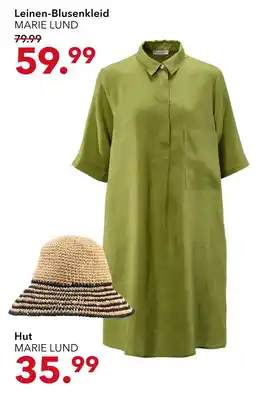Peek & Cloppenburg Hamburg Marie lund leinen-blusenkleid oder hut Angebot