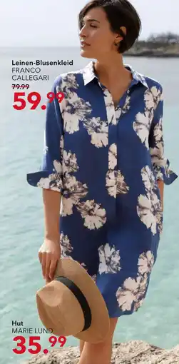 Peek & Cloppenburg Hamburg Franco callegari leinen-blusenkleid Angebot