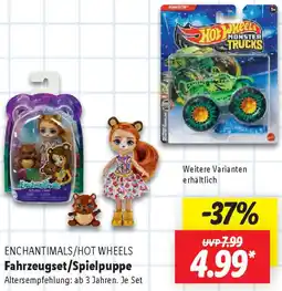 Lidl ENCHANTIMALS/HOT WHEELS Fahrzeugset/Spielpuppe Angebot