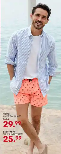 Peek & Cloppenburg Hamburg Andrew james, nils sundström hemd oder badeshorts Angebot