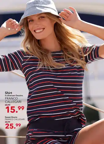 Peek & Cloppenburg Hamburg Franco callegari shirt oder sweat-shorts Angebot