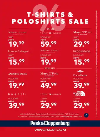 Peek & Cloppenburg Hamburg T-shirts & poloshirt sale Angebot