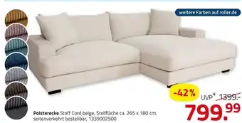 ROLLER Polsterecke Angebot