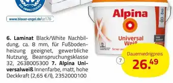 ROLLER Alpina universalweiß Angebot