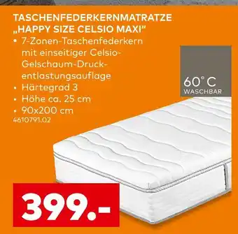 porta Taschenfederkernmatratze „happy size celsio maxi“ Angebot