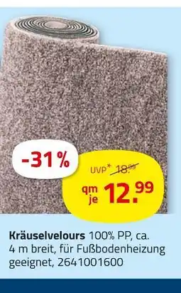 ROLLER Kräuselvelours Angebot