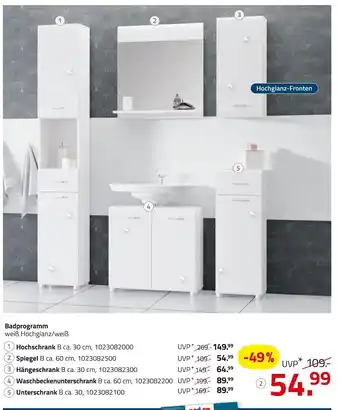 ROLLER Badprogramm Angebot