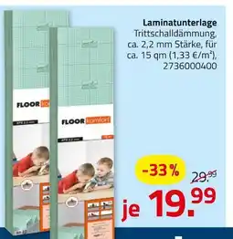 ROLLER Floor komfort laminatunterlage Angebot