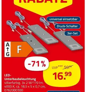 ROLLER Led-unterbauleuchte Angebot