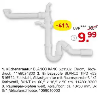 ROLLER Raumspar-siphon Angebot
