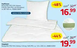 ROLLER Kopfkissen oder steppbett Angebot