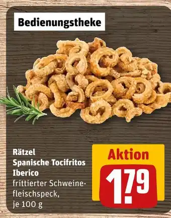 REWE Rätzel spanische tocifritos iberico Angebot