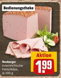 REWE Neuburger österreichischer fleischkäse Angebot