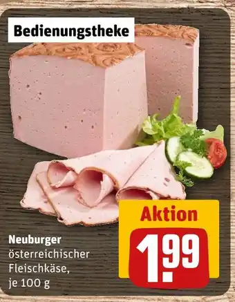 REWE Neuburger österreichischer fleischkäse Angebot