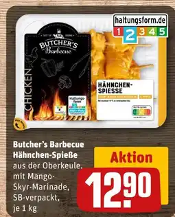 REWE Butcher's barbecue hähnchen-spieße Angebot