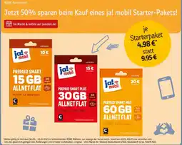 REWE Ja! mobil prepaid smart 15 gb allnet flat Angebot