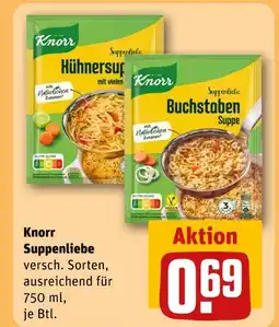 REWE Knorr suppenliebe hühnersuppe Angebot