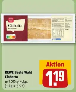 REWE Rewe beste wahl ciabatta Angebot