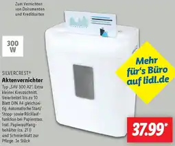 Lidl SILVERCREST Aktenvernichter Angebot