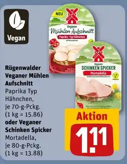 REWE Rügenwalder veganer mühlen aufschnitt paprika typ hähnchen Angebot