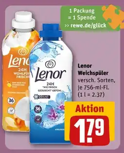 REWE Lenor weichspüler Angebot